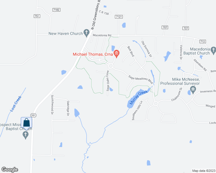 map of restaurants, bars, coffee shops, grocery stores, and more near 3212 Sage Oaks Cove in Jonesboro
