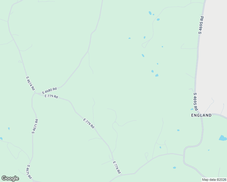 map of restaurants, bars, coffee shops, grocery stores, and more near 78035 South 4682 Road in Stilwell