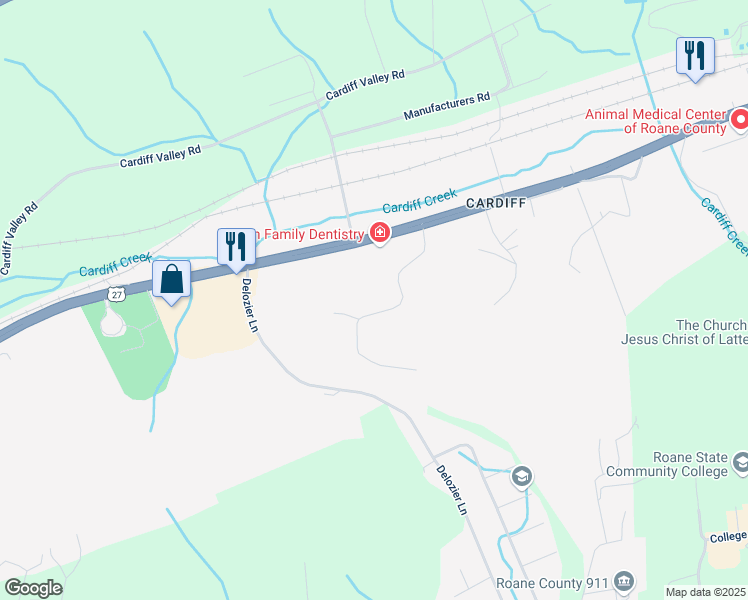 map of restaurants, bars, coffee shops, grocery stores, and more near 160 Barrington Place in Rockwood