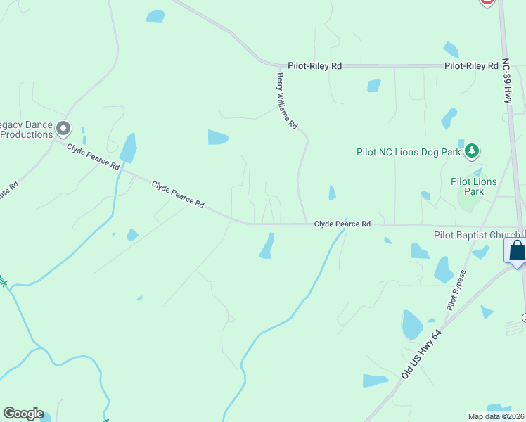 map of restaurants, bars, coffee shops, grocery stores, and more near 385 Clyde Pearce Road in Zebulon