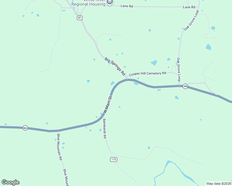 map of restaurants, bars, coffee shops, grocery stores, and more near 10631 Arkansas 66 in Timbo