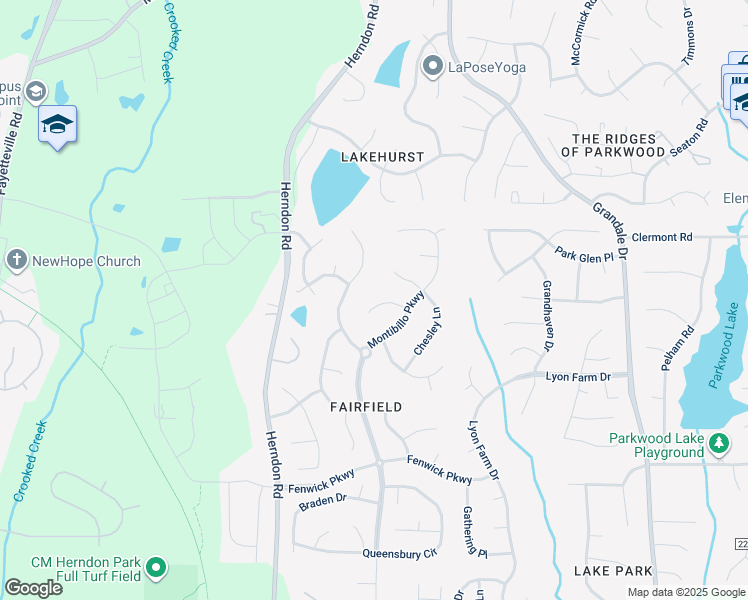 map of restaurants, bars, coffee shops, grocery stores, and more near 16 Aman Court in Durham