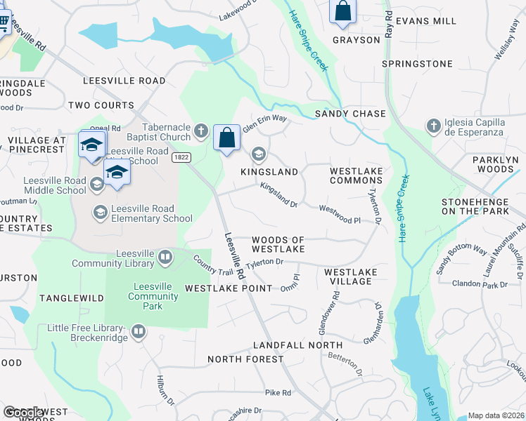 map of restaurants, bars, coffee shops, grocery stores, and more near 8113 Brookwood Court in Raleigh