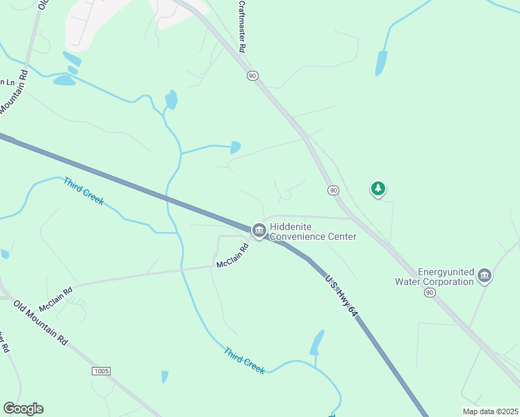 map of restaurants, bars, coffee shops, grocery stores, and more near 86 Stocks Drive in Hiddenite