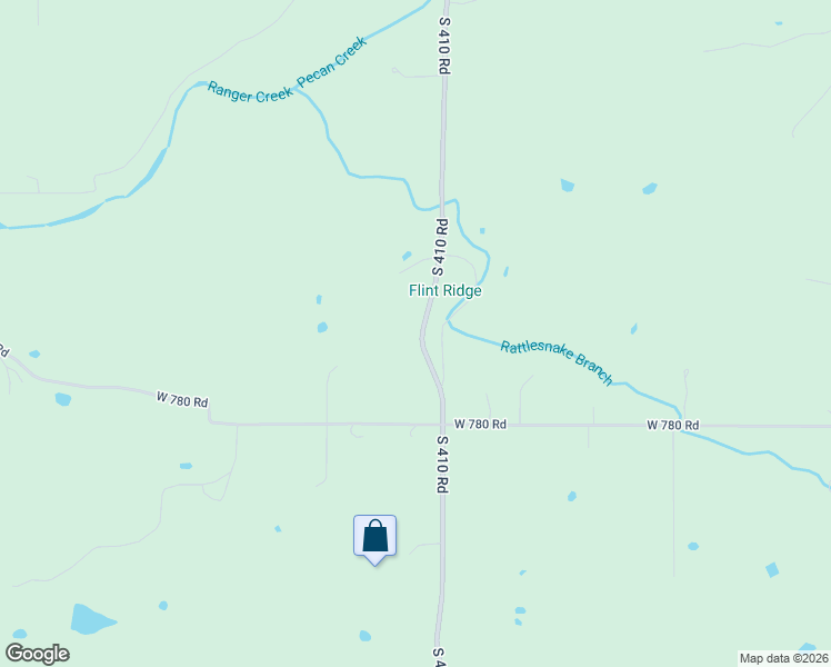 map of restaurants, bars, coffee shops, grocery stores, and more near 19867 South 410 Road in Hulbert