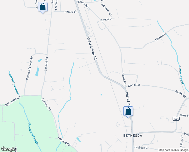 map of restaurants, bars, coffee shops, grocery stores, and more near 4703 Old U.S. Highway 52 in Lexington