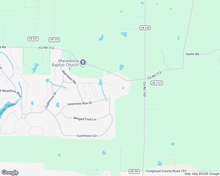 map of restaurants, bars, coffee shops, grocery stores, and more near 4809 Lochmoor Circle in Jonesboro