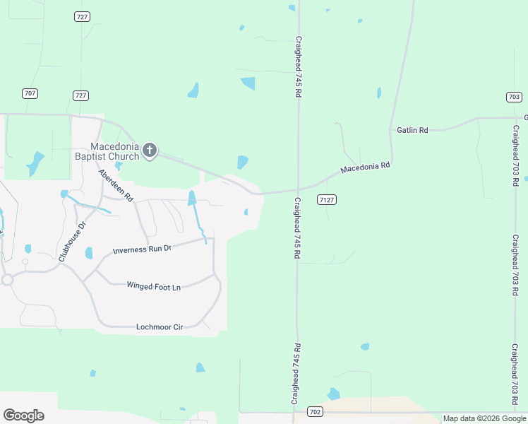 map of restaurants, bars, coffee shops, grocery stores, and more near 1476 County Road 712 in Jonesboro