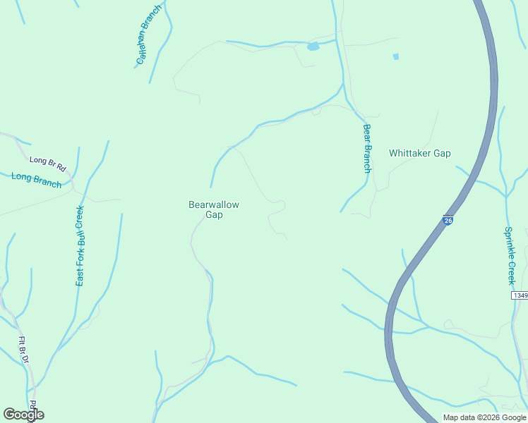 map of restaurants, bars, coffee shops, grocery stores, and more near 2545 Bear Branch Road in Mars Hill