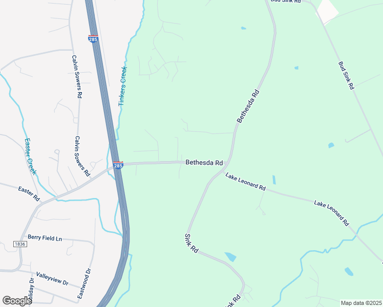 map of restaurants, bars, coffee shops, grocery stores, and more near 1647 Bethesda Road in Lexington