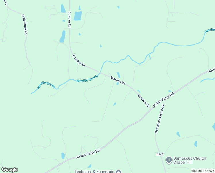 map of restaurants, bars, coffee shops, grocery stores, and more near 2515 Winningham Road in Chapel Hill