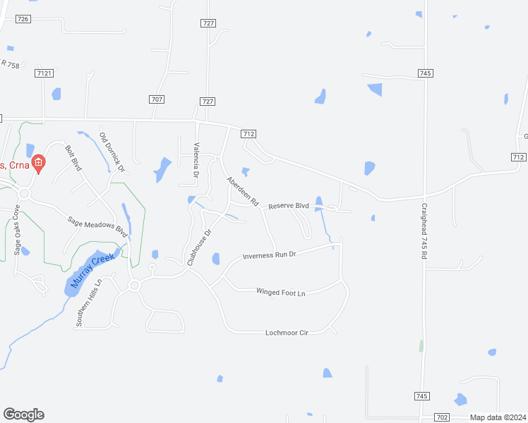 map of restaurants, bars, coffee shops, grocery stores, and more near 5044 Aberdeen Road in Jonesboro