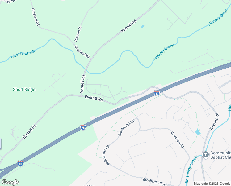 map of restaurants, bars, coffee shops, grocery stores, and more near 1032-1198 Everett Rd in Knoxville