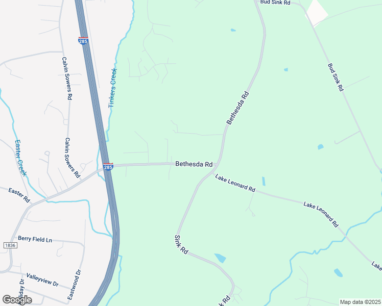 map of restaurants, bars, coffee shops, grocery stores, and more near 1647 Bethesda Road in Lexington