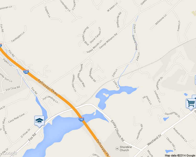 map of restaurants, bars, coffee shops, grocery stores, and more near 815 Hammerstone Lane in Knoxville
