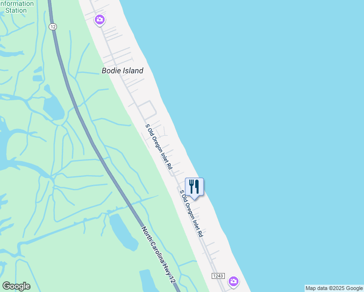 map of restaurants, bars, coffee shops, grocery stores, and more near in Nags Head