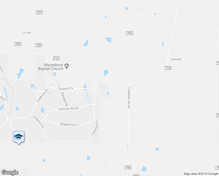 map of restaurants, bars, coffee shops, grocery stores, and more near 1476 County Road 712 in Jonesboro