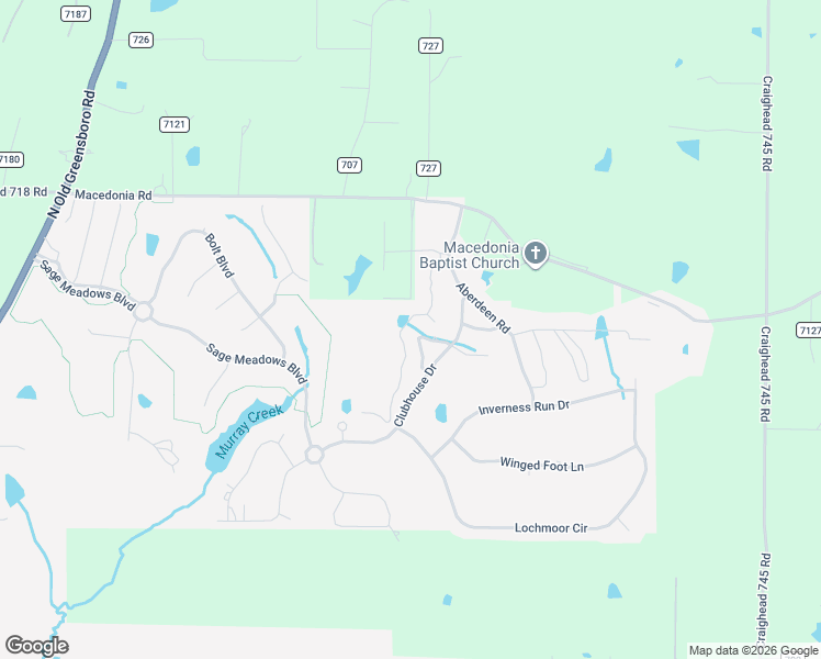 map of restaurants, bars, coffee shops, grocery stores, and more near 1018 Villa Drive in Jonesboro