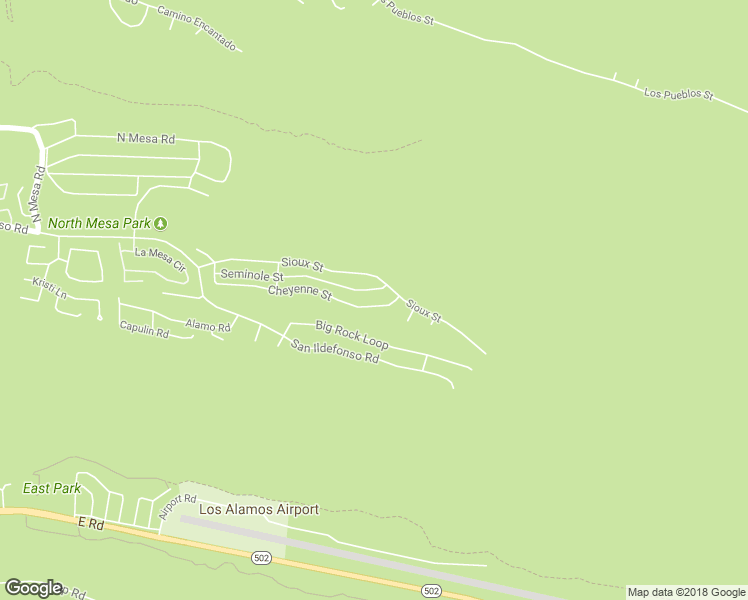 map of restaurants, bars, coffee shops, grocery stores, and more near 1238 Cheyenne Street in Los Alamos