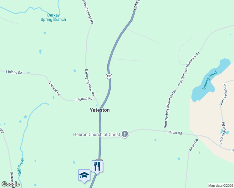 map of restaurants, bars, coffee shops, grocery stores, and more near 13723 Old Kentucky Road in Walling