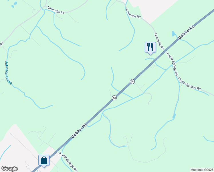 map of restaurants, bars, coffee shops, grocery stores, and more near 128 Country Kennels Lane in Kingston