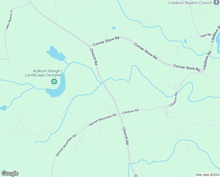 map of restaurants, bars, coffee shops, grocery stores, and more near 2535 Church Road in Township of Taylorsville