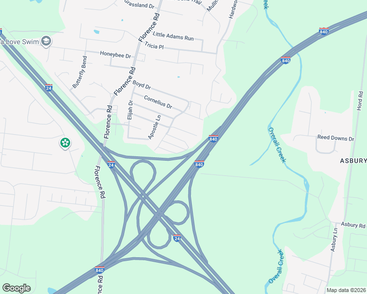 map of restaurants, bars, coffee shops, grocery stores, and more near 4804 Chelanie Circle in Murfreesboro