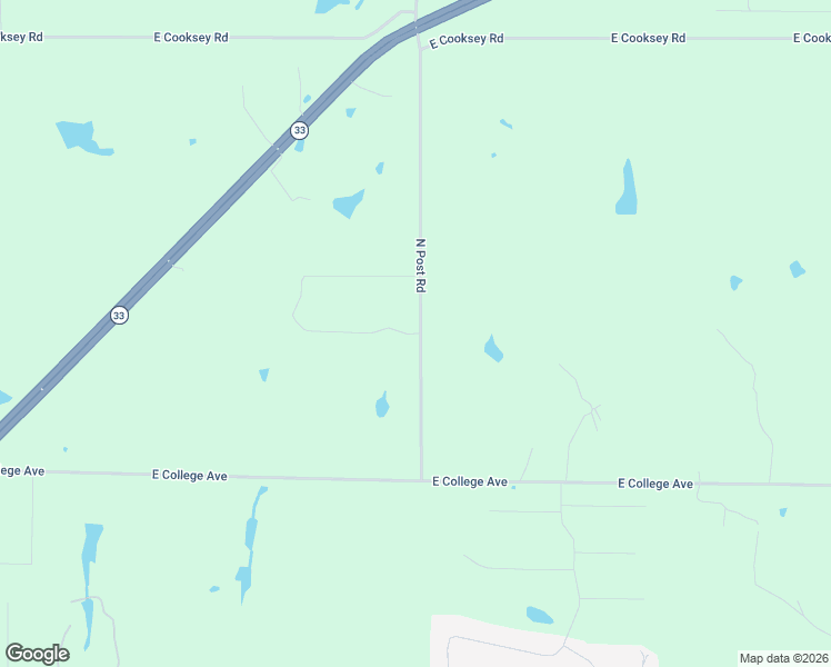 map of restaurants, bars, coffee shops, grocery stores, and more near 6000 East College Avenue in Guthrie