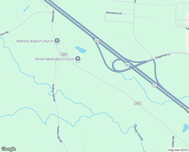 map of restaurants, bars, coffee shops, grocery stores, and more near 7001-7491 Shiloh Road in Liberty