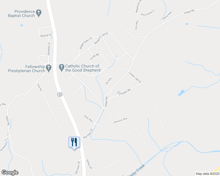 map of restaurants, bars, coffee shops, grocery stores, and more near 2482 Elk Way in Newport