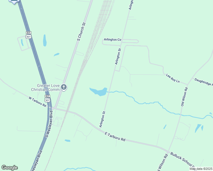map of restaurants, bars, coffee shops, grocery stores, and more near 4240 Arlington Street in Rocky Mount