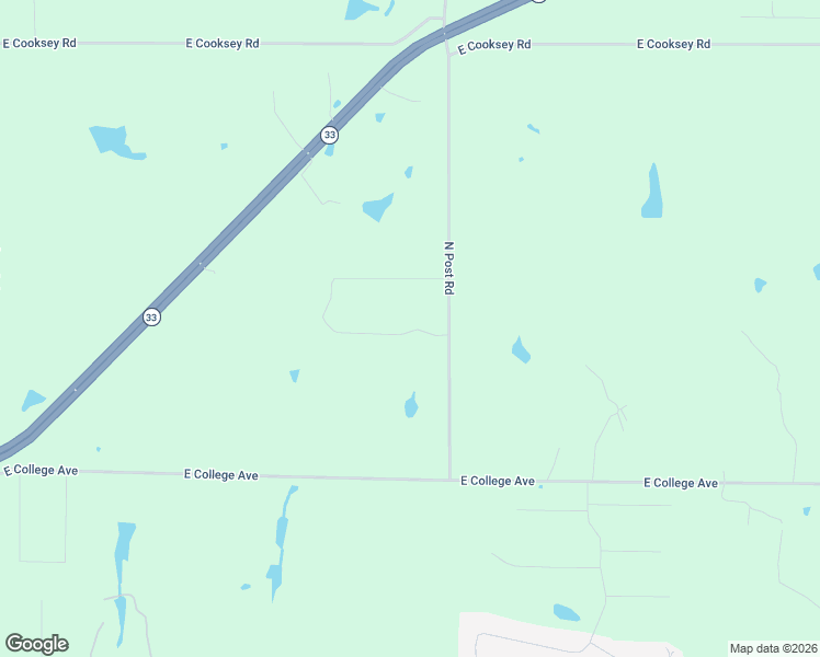 map of restaurants, bars, coffee shops, grocery stores, and more near North Post Road in Guthrie