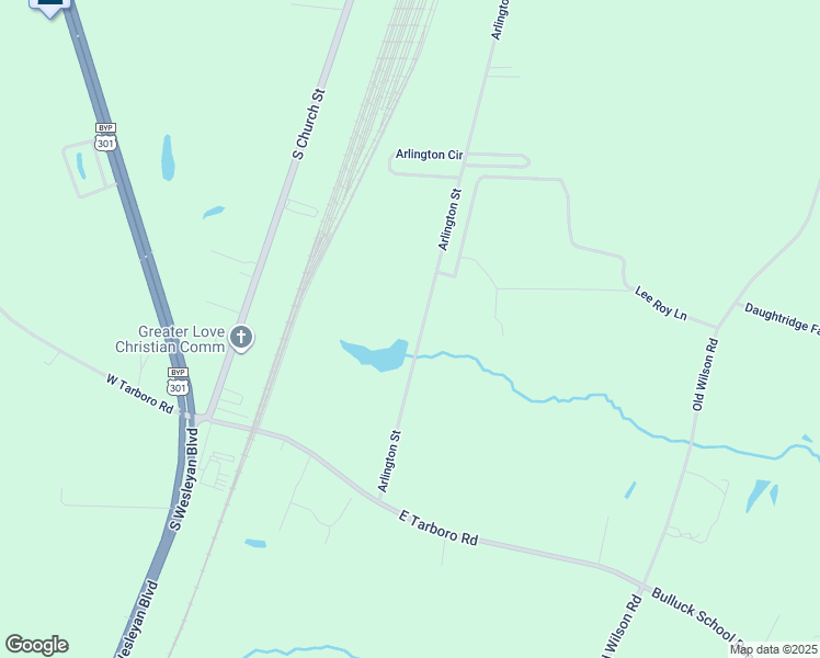 map of restaurants, bars, coffee shops, grocery stores, and more near 4240 Arlington Street in Rocky Mount