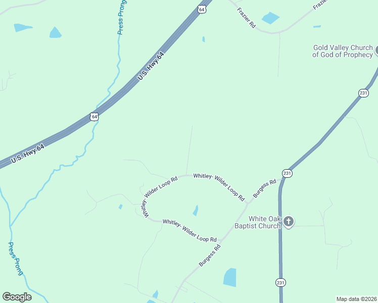 map of restaurants, bars, coffee shops, grocery stores, and more near West West Dunn Lane in Nash County