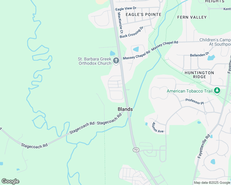 map of restaurants, bars, coffee shops, grocery stores, and more near 1413 Southpoint Trail in Durham