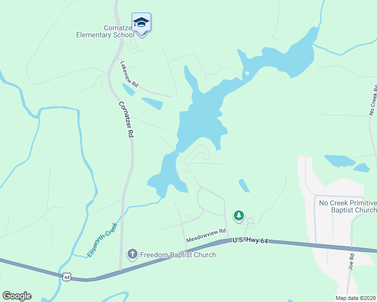 map of restaurants, bars, coffee shops, grocery stores, and more near 126 Reserve Drive in Mocksville
