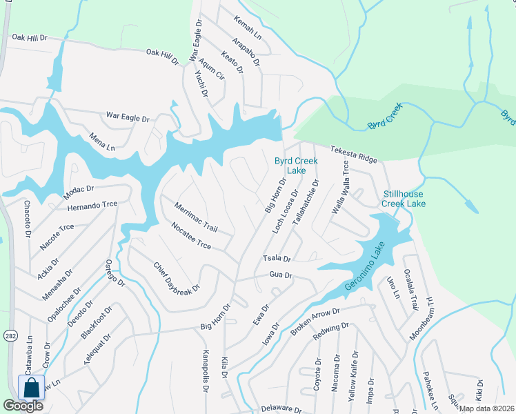 map of restaurants, bars, coffee shops, grocery stores, and more near 7323 Big Horn Drive in Crossville