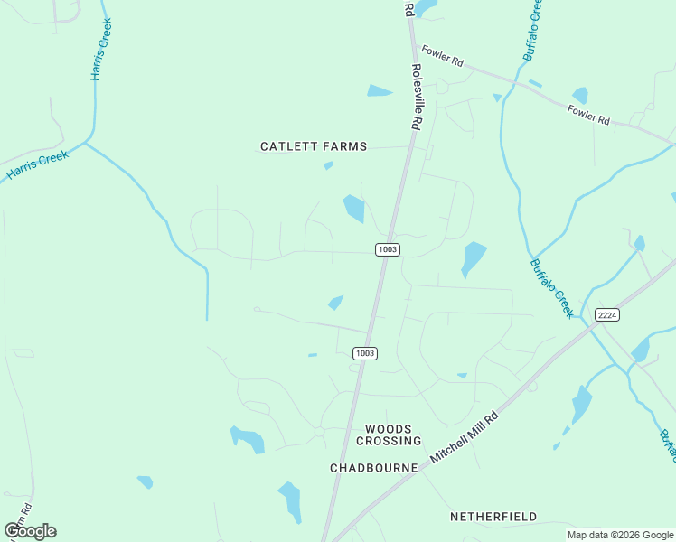 map of restaurants, bars, coffee shops, grocery stores, and more near 1632 Rolesville Road in Wake Forest