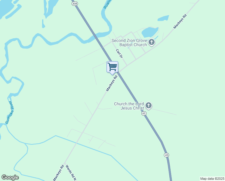map of restaurants, bars, coffee shops, grocery stores, and more near 1716 Mackeys Road in Plymouth