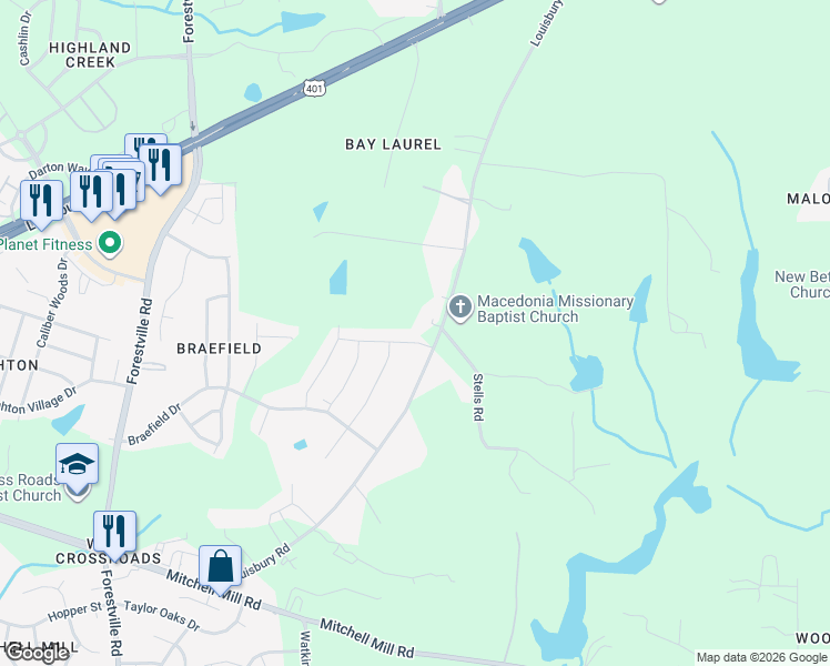 map of restaurants, bars, coffee shops, grocery stores, and more near 8317 Aldous Way in Raleigh