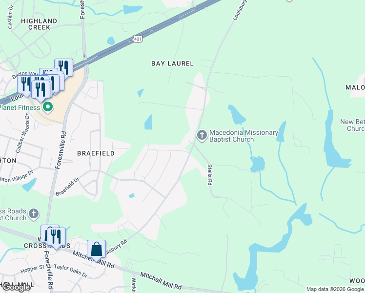 map of restaurants, bars, coffee shops, grocery stores, and more near 8317 Aldous Way in Raleigh