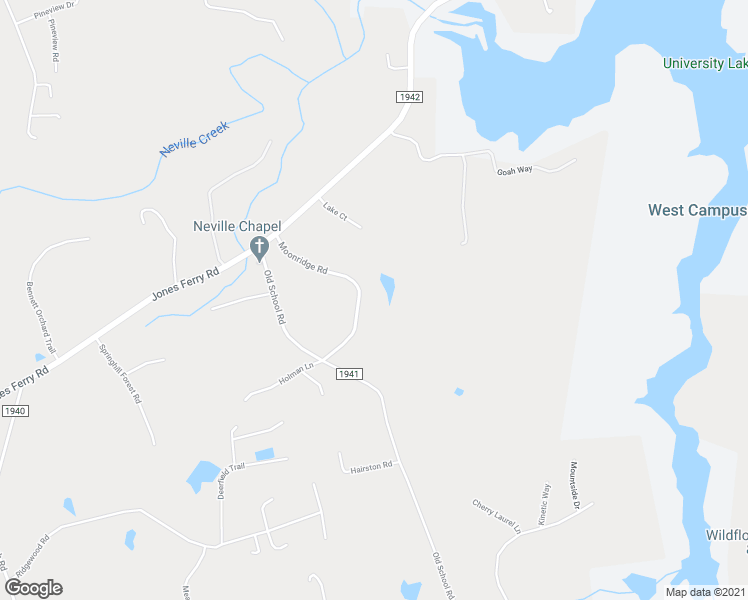 map of restaurants, bars, coffee shops, grocery stores, and more near 314 Moonridge Road in Chapel Hill