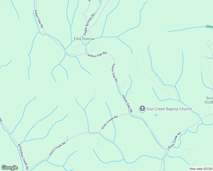 map of restaurants, bars, coffee shops, grocery stores, and more near 505 Indian Gap Road in Sevierville