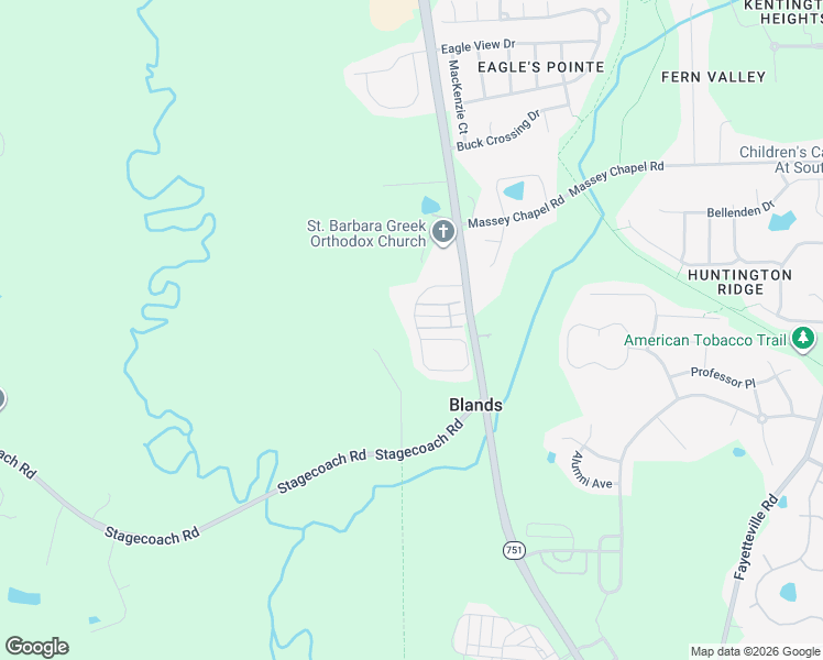 map of restaurants, bars, coffee shops, grocery stores, and more near 1204 Southpoint Trail in Durham