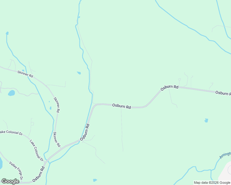 map of restaurants, bars, coffee shops, grocery stores, and more near 2208 Osburn Road in Arrington