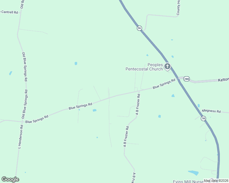 map of restaurants, bars, coffee shops, grocery stores, and more near 550 Blue Springs Road in Smithville