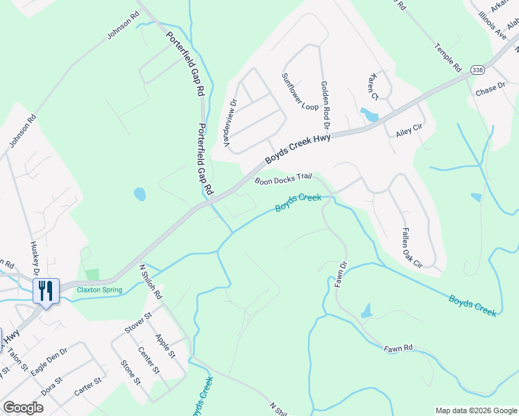 map of restaurants, bars, coffee shops, grocery stores, and more near 131 Van Gilder Way in Seymour