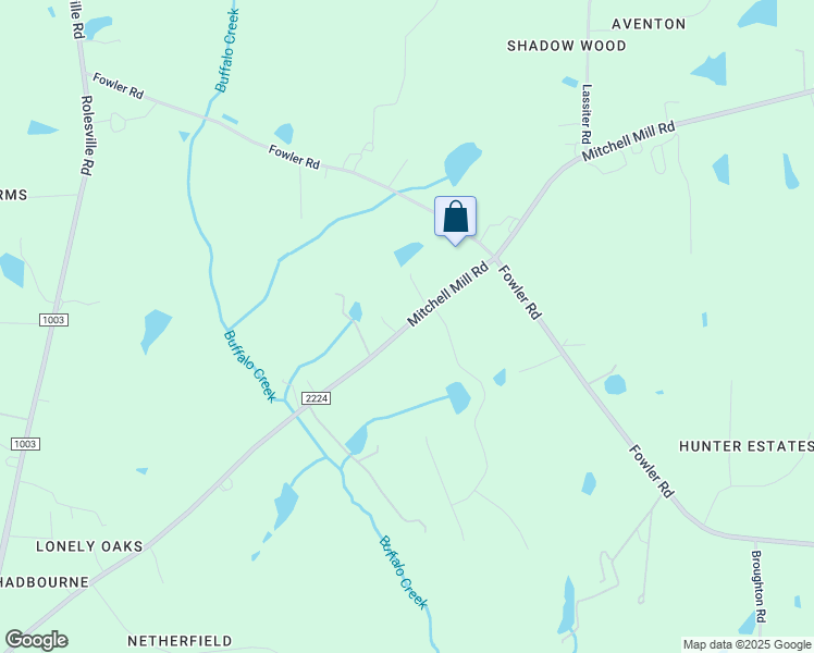 map of restaurants, bars, coffee shops, grocery stores, and more near 6718 Mitchell Mill Road in Zebulon