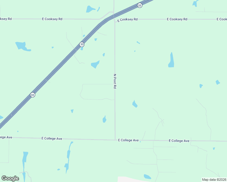 map of restaurants, bars, coffee shops, grocery stores, and more near North Post Road in Guthrie