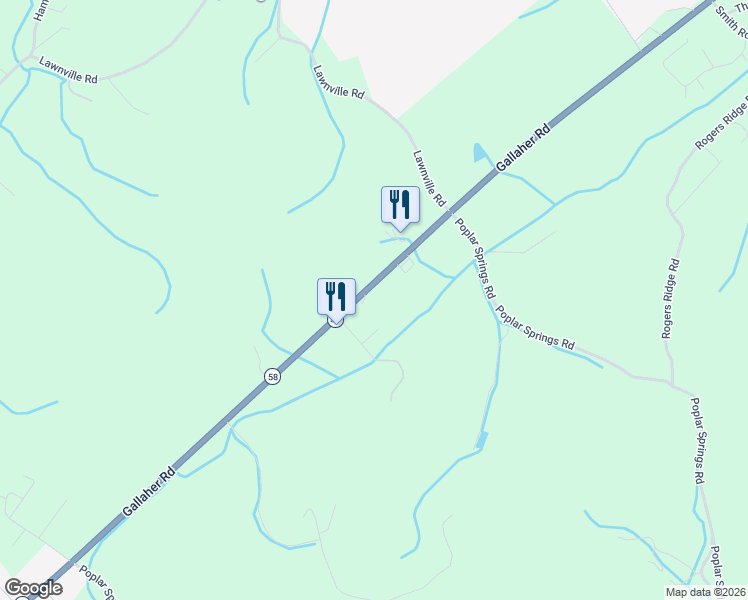 map of restaurants, bars, coffee shops, grocery stores, and more near 1218 Gallaher Road in Kingston